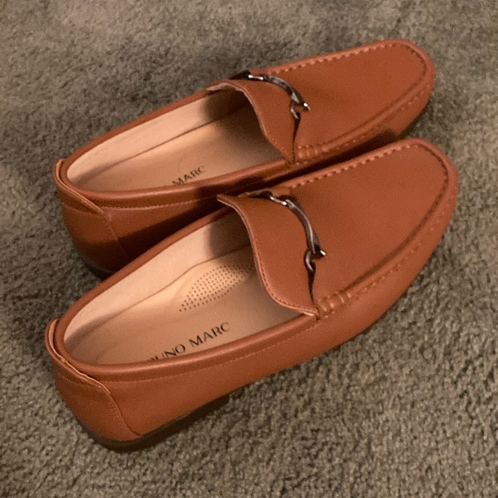 Bruno marc brown loafers